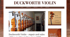 Desktop Screenshot of duckworthviolinshop.com
