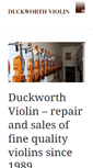Mobile Screenshot of duckworthviolinshop.com